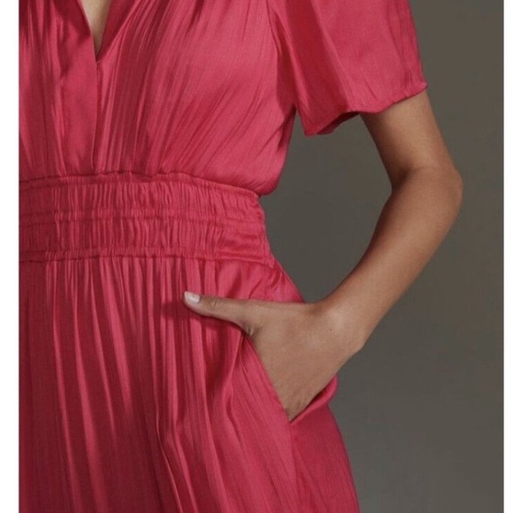 NWT Anthropologie Somerset Maxi Dress Magenta - Picture 6 of 6